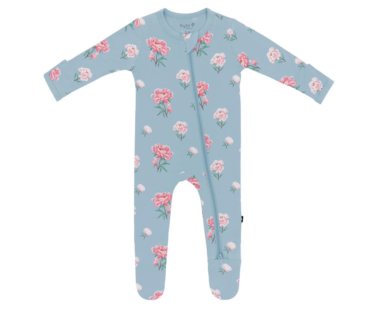 Peony Zipper Footie