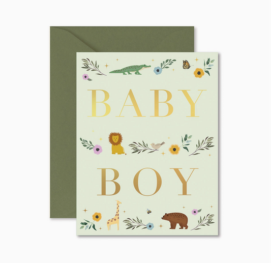 Baby Boy Storybook Card