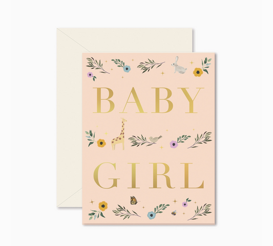 Baby Girl Storybook Card