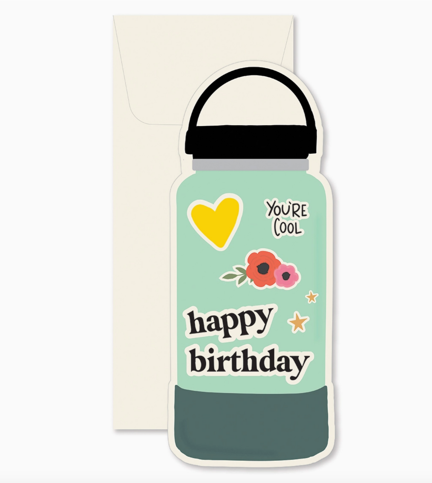 Water Bottle Birthday Card