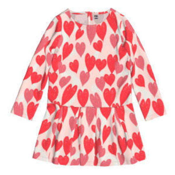 Marbled Hearts Skater Dress