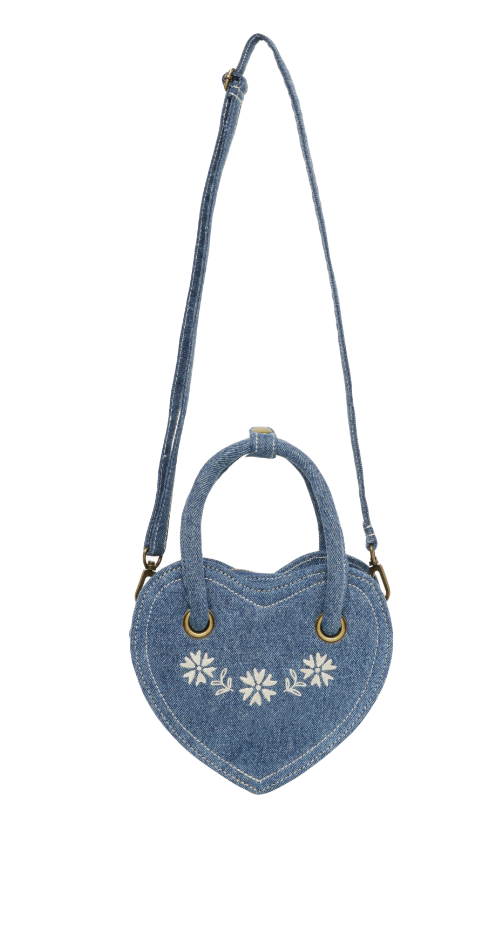 Indigo Heart Purse