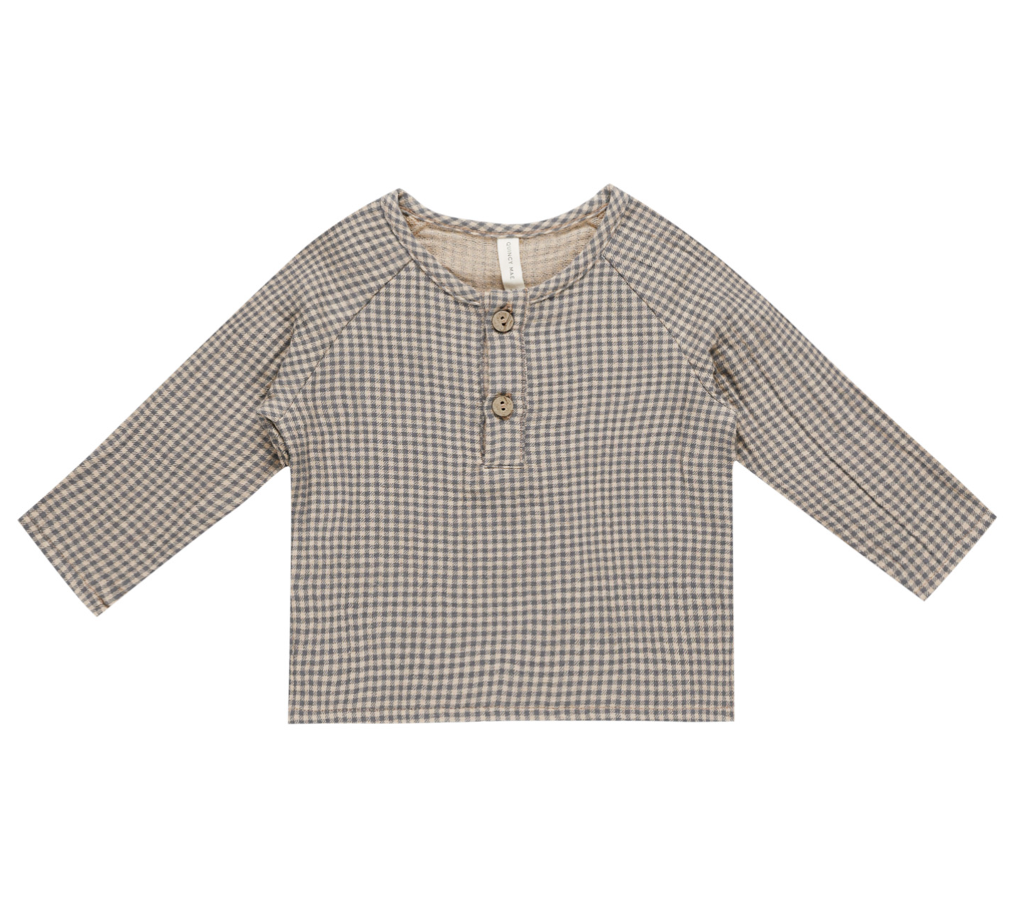 Zion Indigo Gingham Top