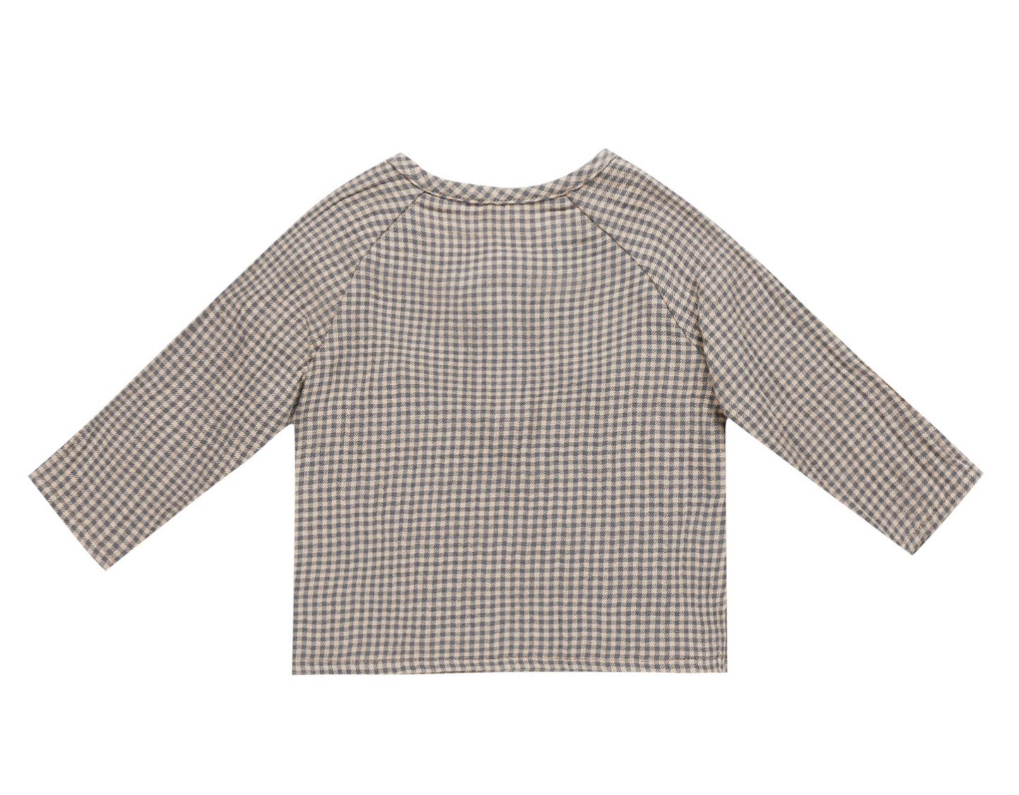 Zion Indigo Gingham Top