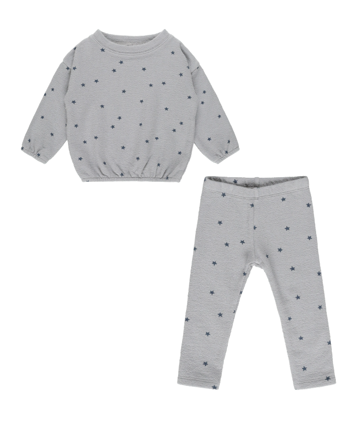 Blue Stars Knit Set