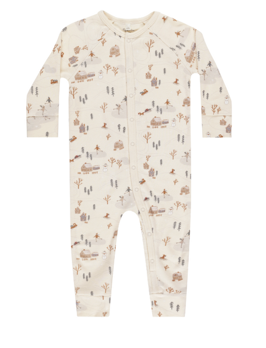 Natural Winter Town Romper