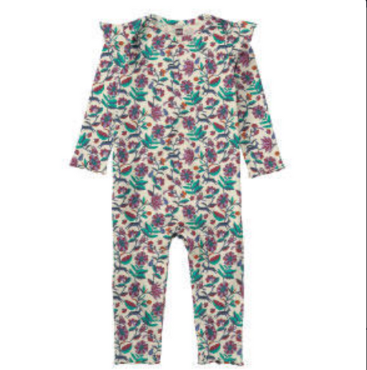 Ruffle Iznik Floral Romper