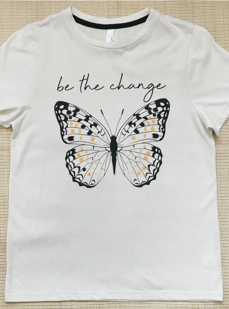 Be The Change Butterfly Tee