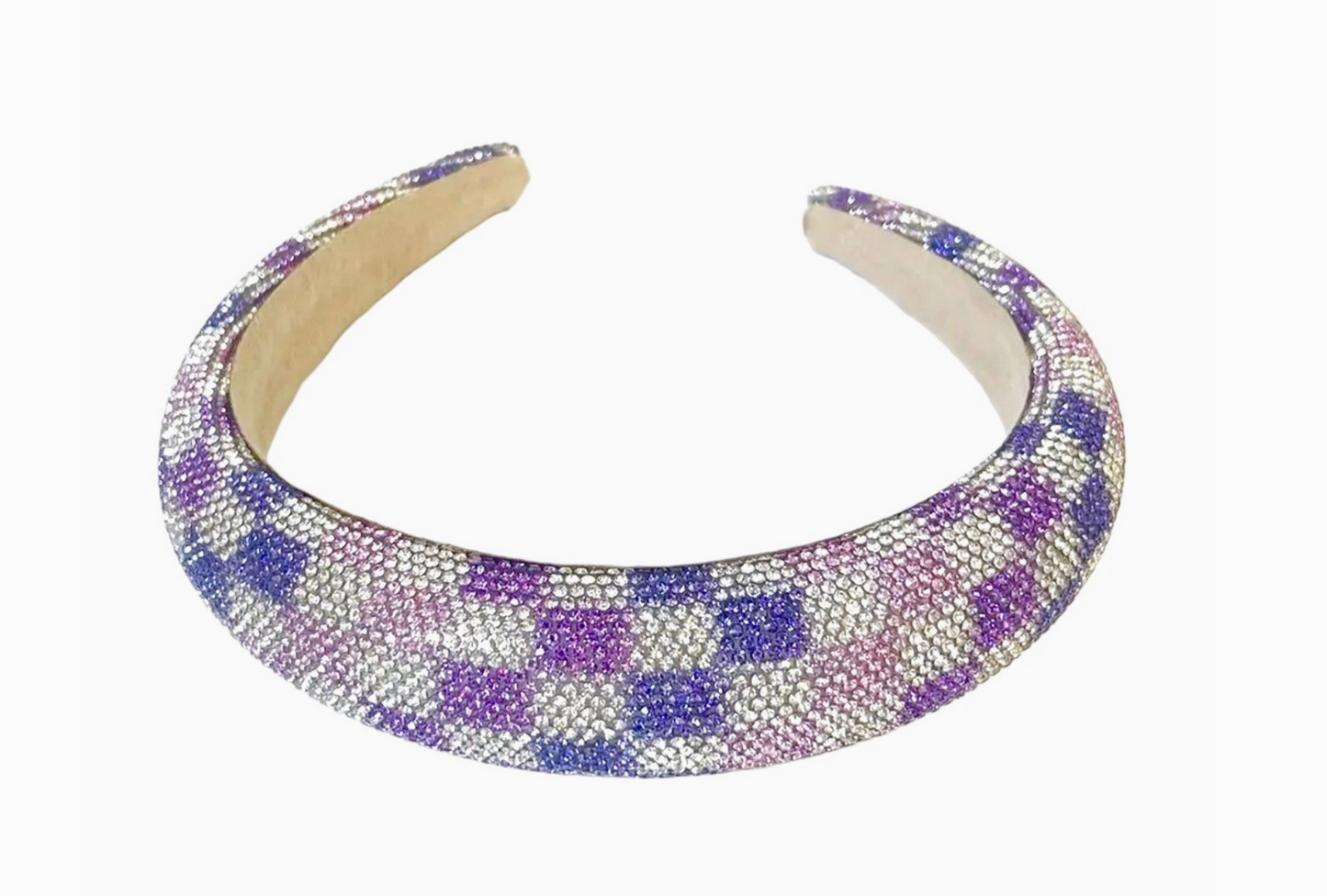 Era Check Crystal Headband