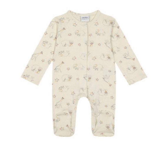 Cream Animals Romper