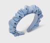 Light Blue Ruffled Headband