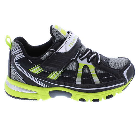 Black/Lime Storm Sneaker (Child)