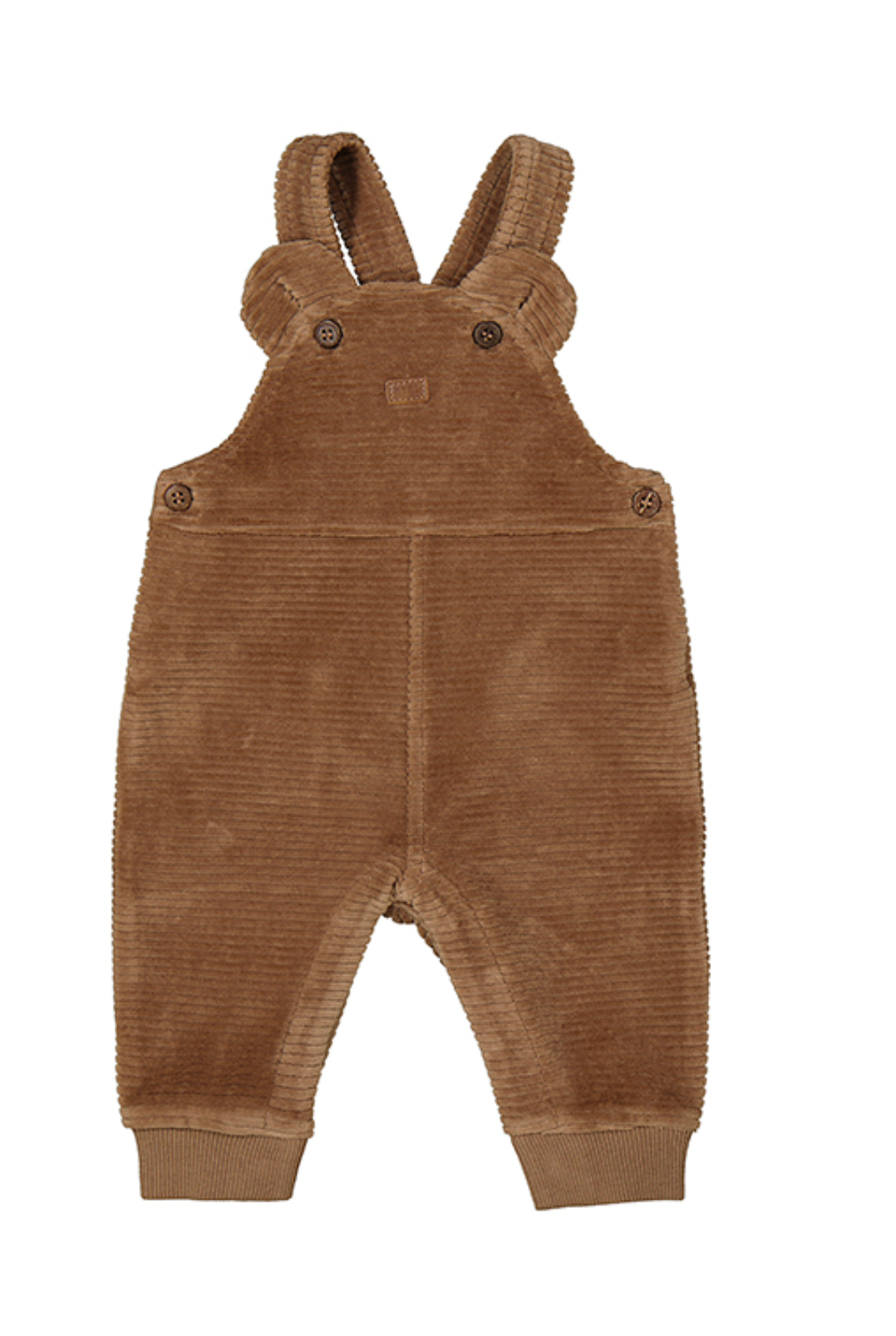 Mocha Teddy Velour Overall