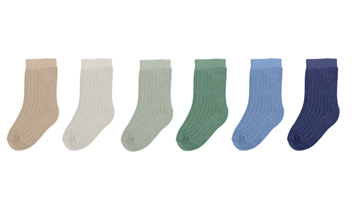 Green Blue Sock Set (6pk)