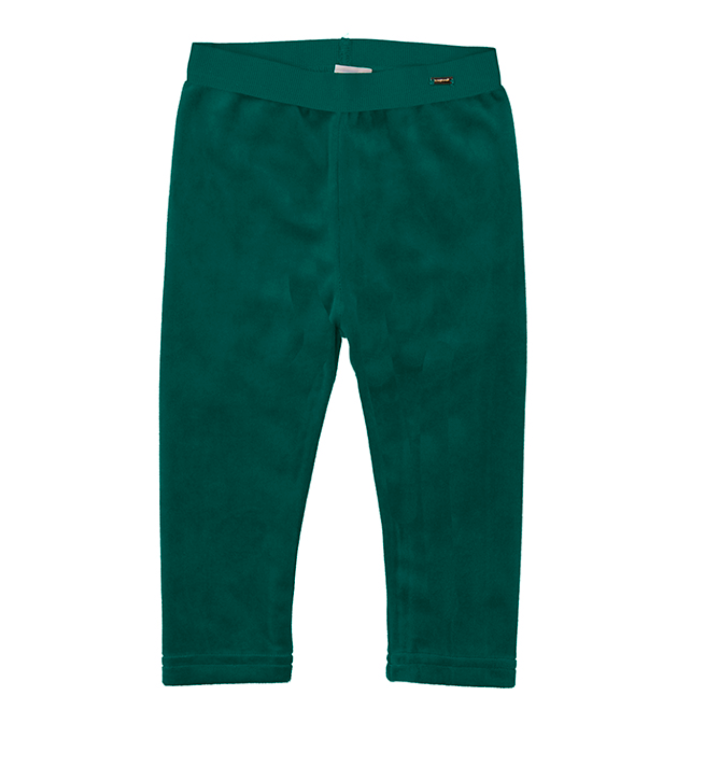 Green Velour Baby Leggings