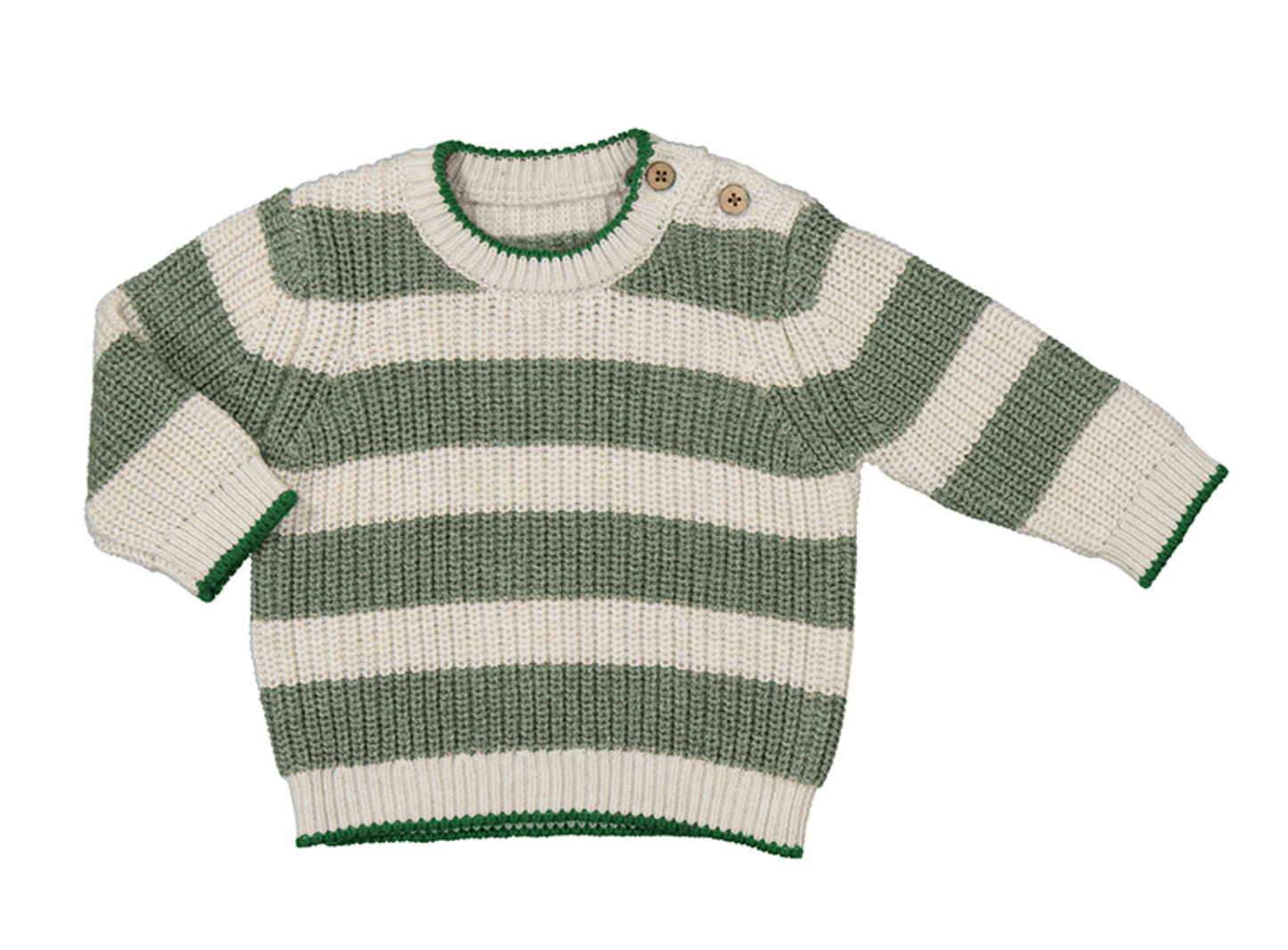 Forest Green Stripe Sweater