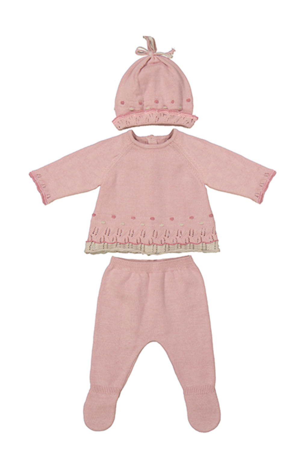 Sugar Pink Sweater Footie Set