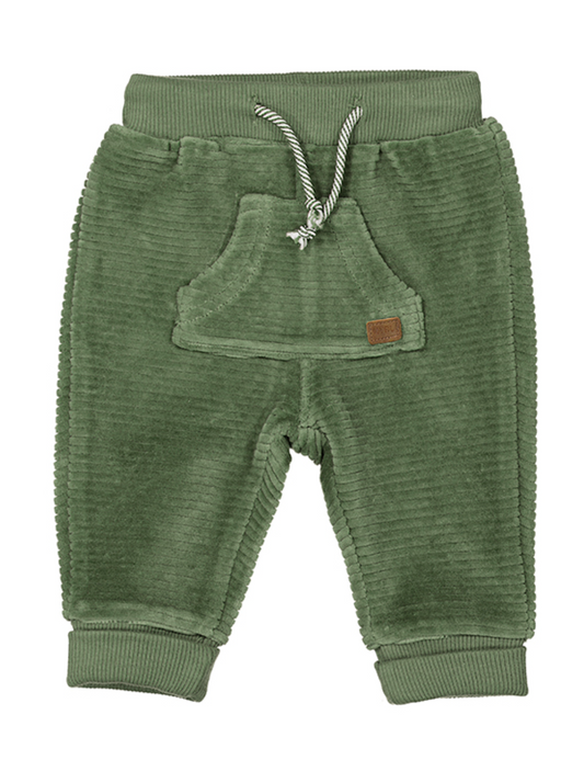 Green Velour Kanga Pant