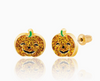 Glitter Pumpkin Earrings