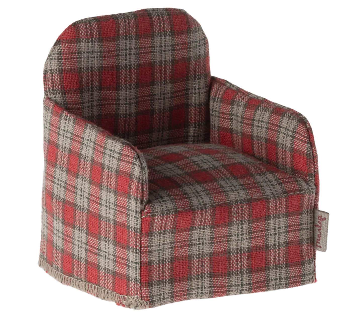 Red Checker Mouse Chair