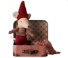 Baby Christmas Mouse in Suitcase