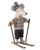 Dad Ski Mouse- Blue with Hat