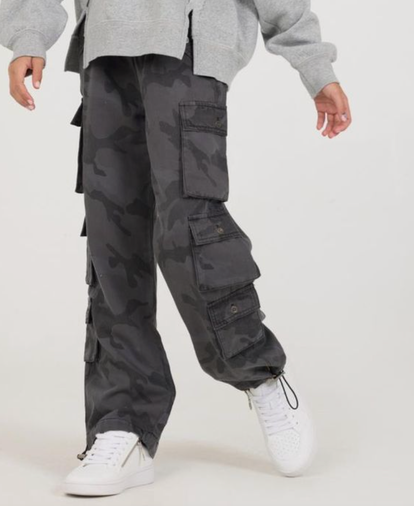 Camo Tencel Cargo Pants