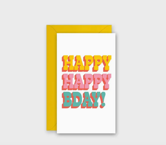 Happy Happy BDAY Card