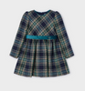 Green Navy Plaid Holiday Dress