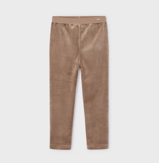 Camel Velour Leggings