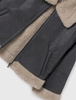 Charcoal Shiny Sherpa Jacket