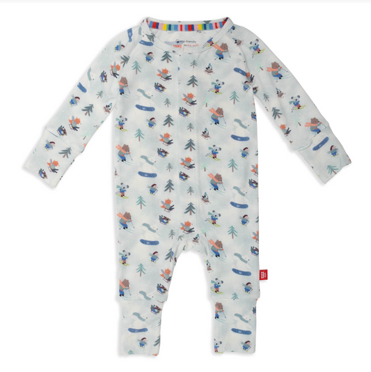 Ski Season Magnetic Romper