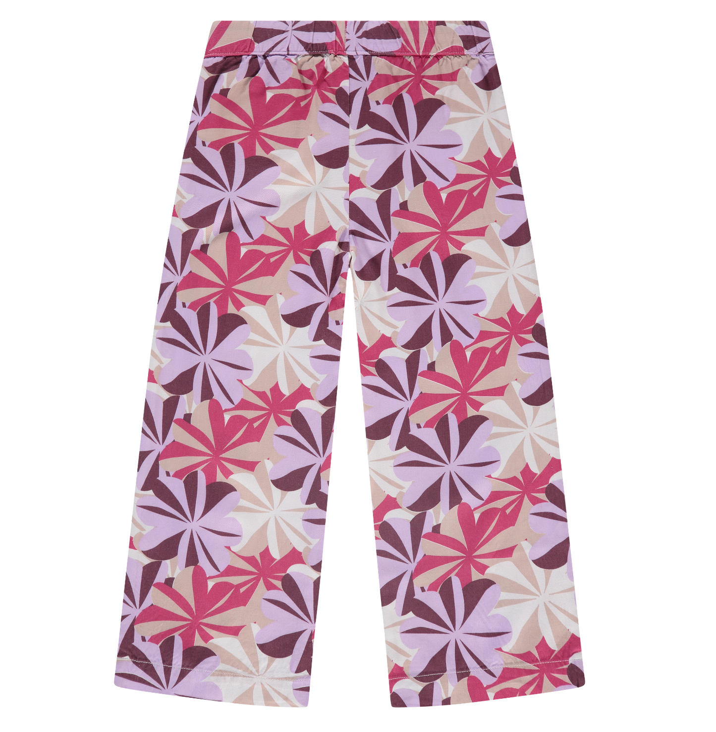 Lilac Floral Wide Leg Pants