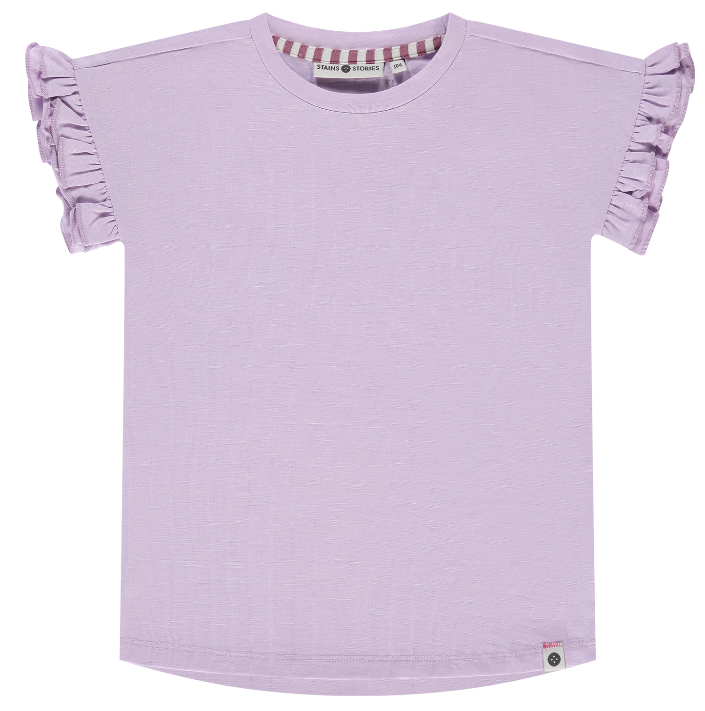 Lilac Ruffle Sleeve Top