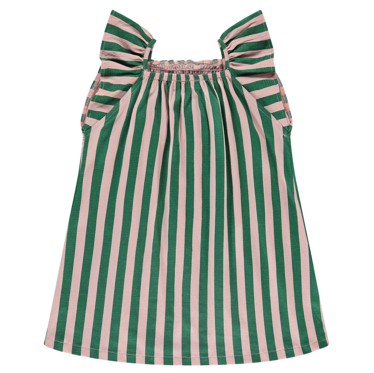 Green Blush Stripe Dress