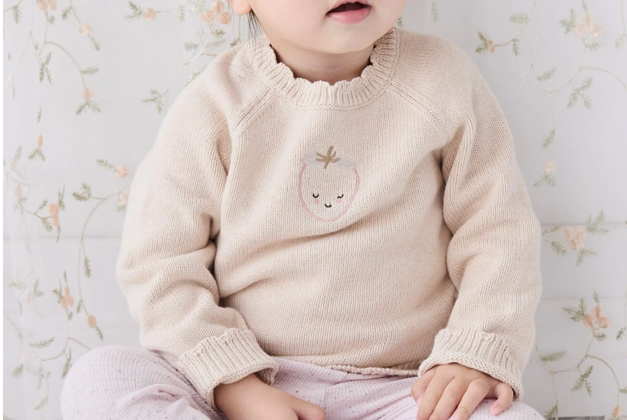 Audrey Strawberry Sweater