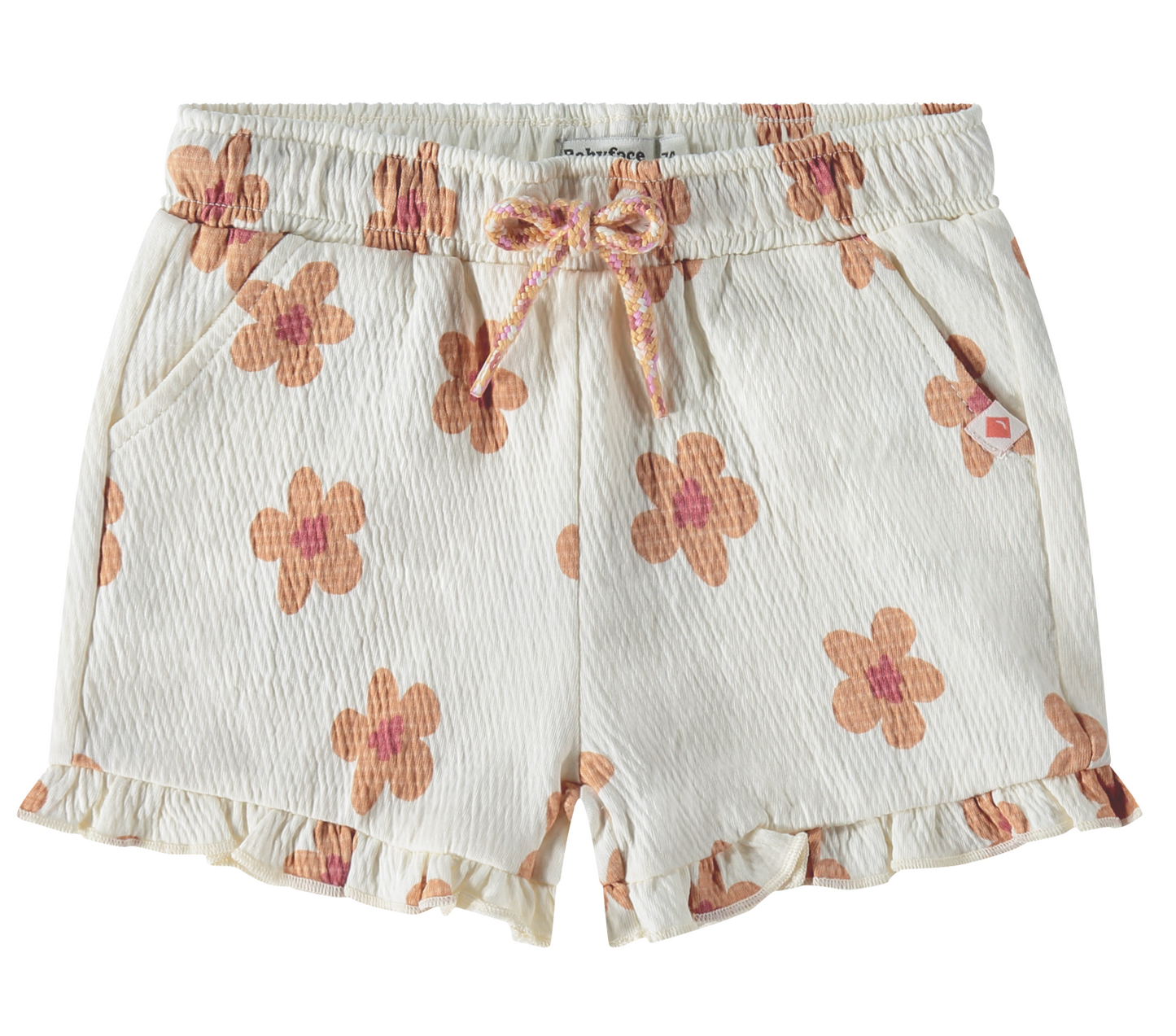 Creme Floral Shorts