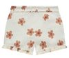 Creme Floral Shorts