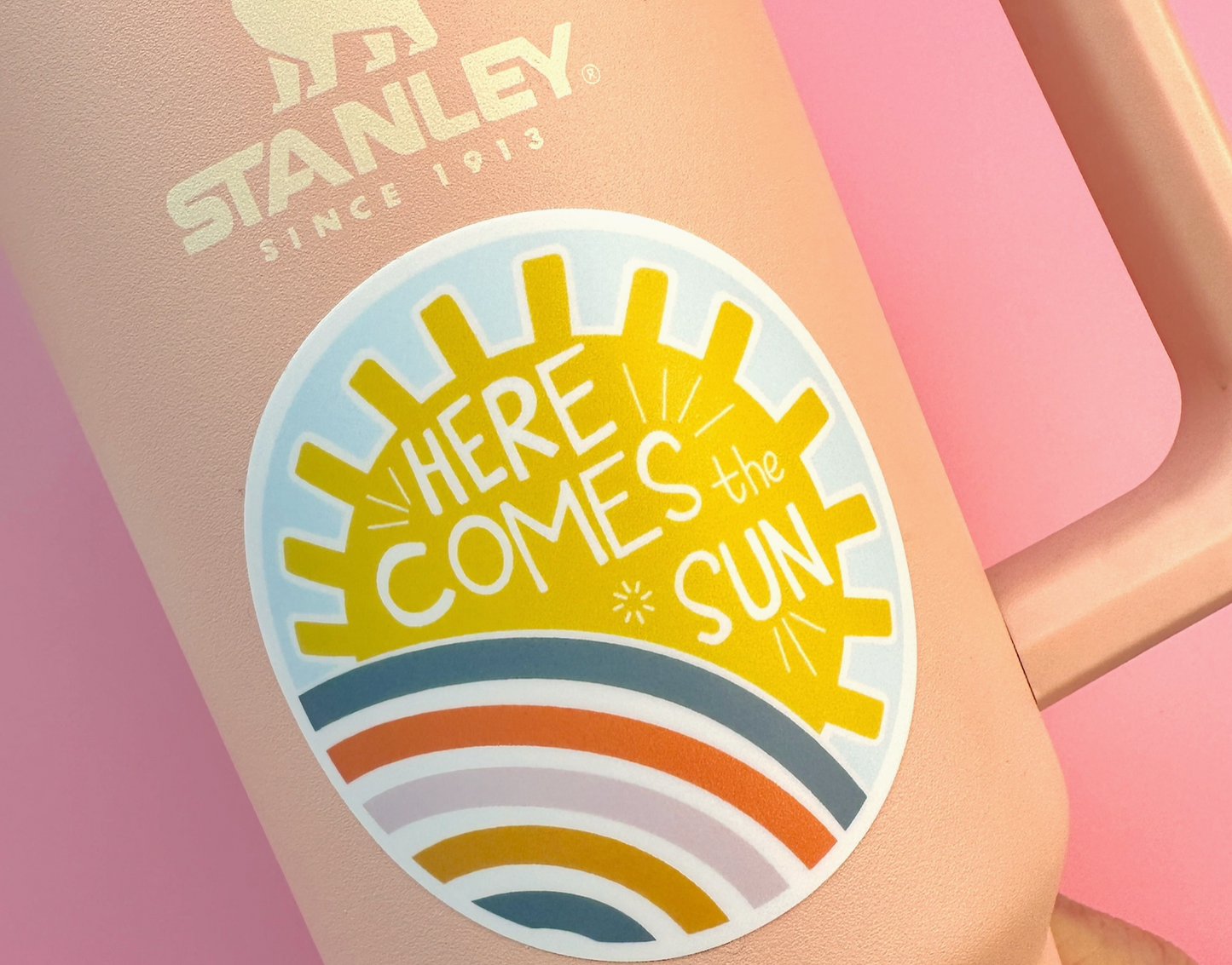 Here Comes the Sun Vinyl Sticker