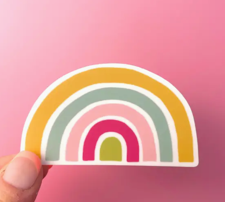 Modern Rainbow Vinyl Sticker