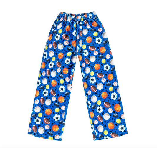 Blue Sports Pajama Pants