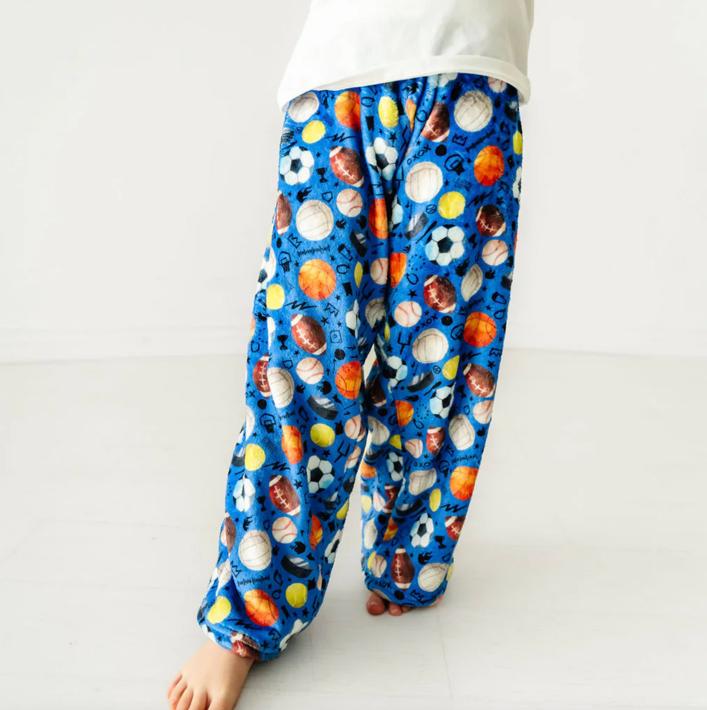 Blue Sports Pajama Pants