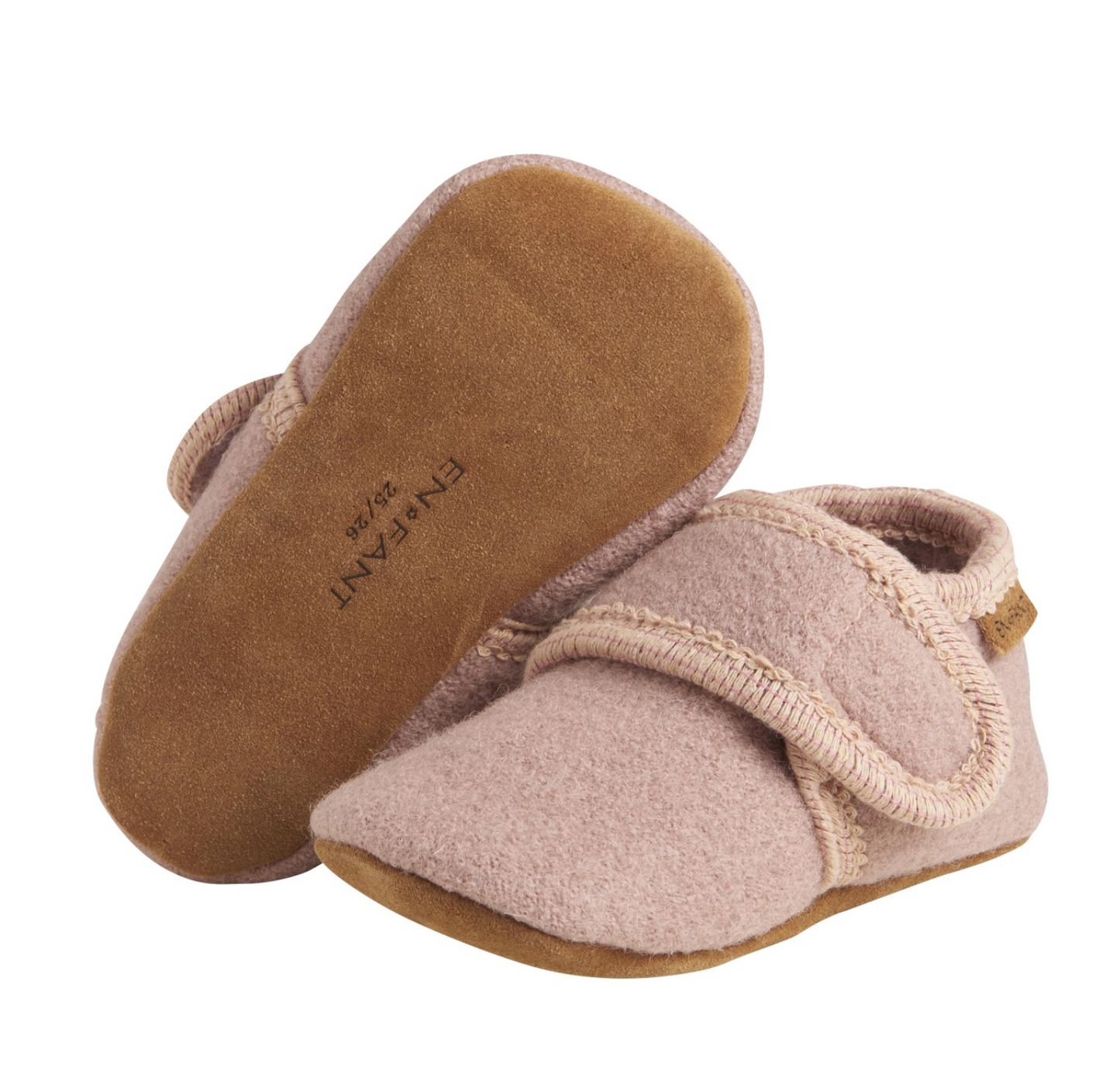 Pink Baby Wool Slippers