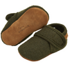 Green Baby Wool Slippers