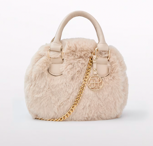 Furry Champagne Purse