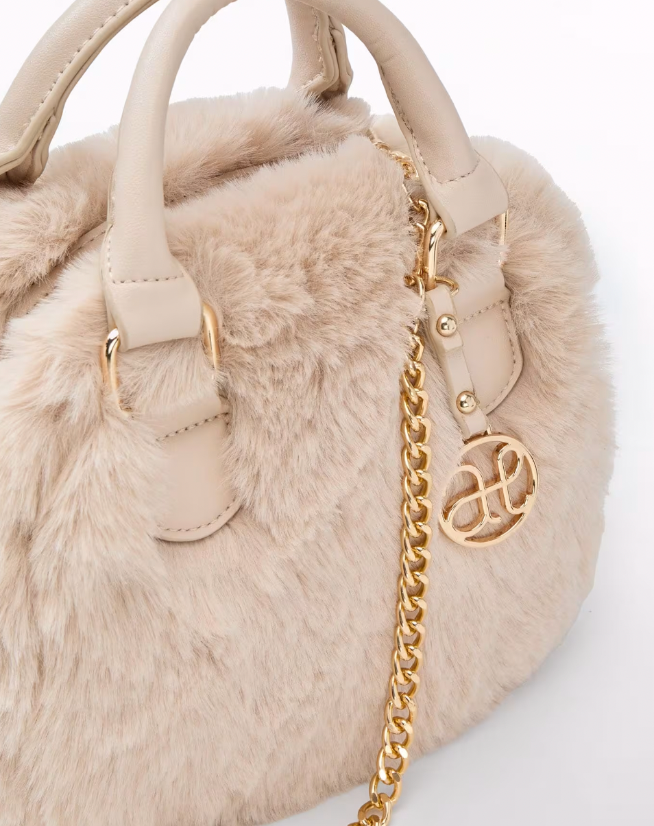 Furry Champagne Purse