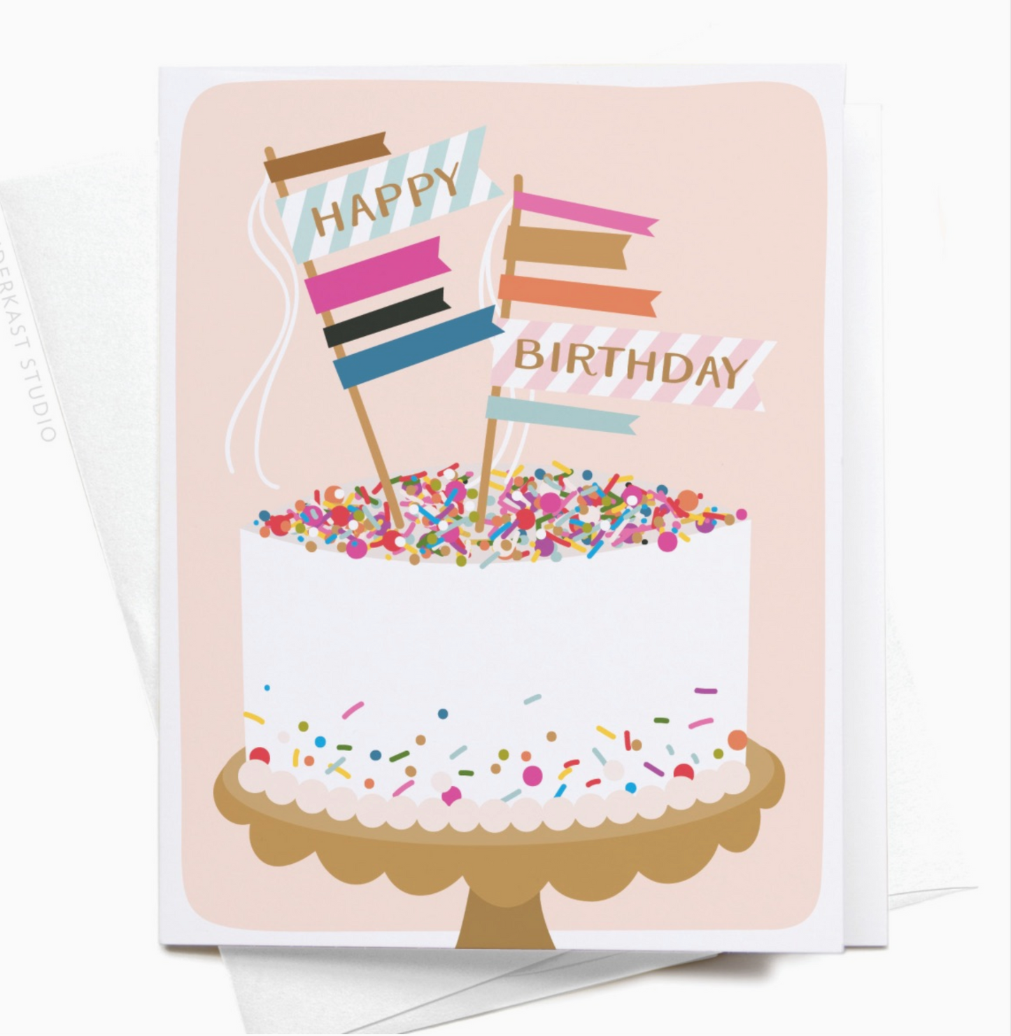 Sprinkle Cake Birthday Greeting Card