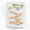 Plane Welcome to the World Baby Card