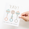 Yay! Rattle Baby Card