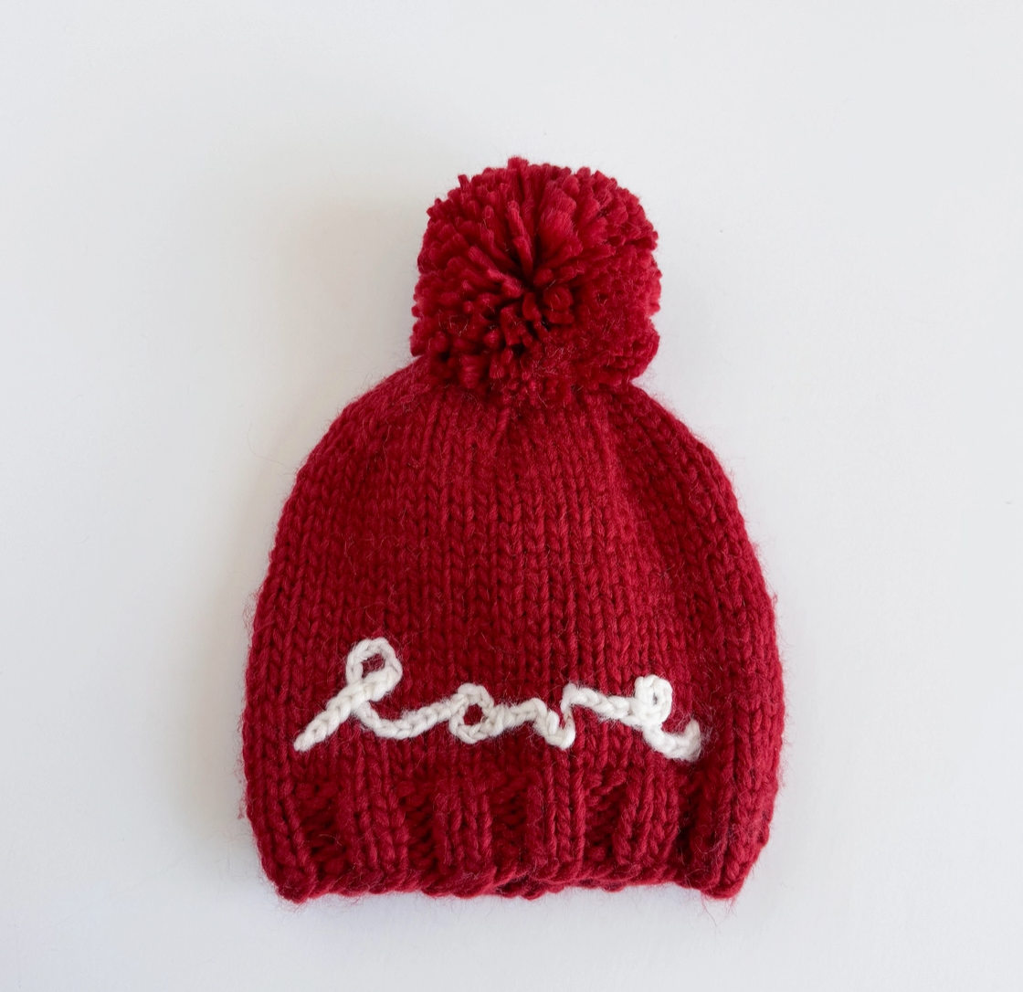 Baby Red Love Hat